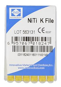 NiTi endo files (6 pcs box) length 25 mm K-File 20