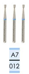 Diamond burs for FG handpiece made in Switzerland A7 (3 pcs.)