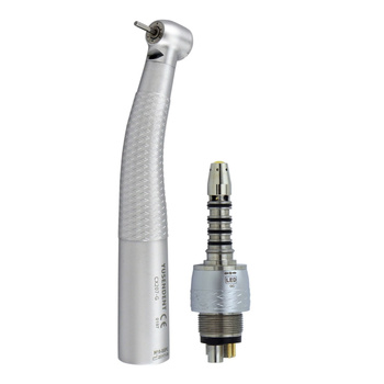 Coxo high-speed air turbine handpiece CX207-G H16-STPQ6 with Sirona (LED, torque, spray, push-button)