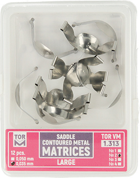 Matryce siodłowe (op. 12 szt.) duże (2) - 0,035mm (1.313)