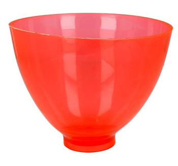 Alginate and gypsum flexible bowl 14cm - red
