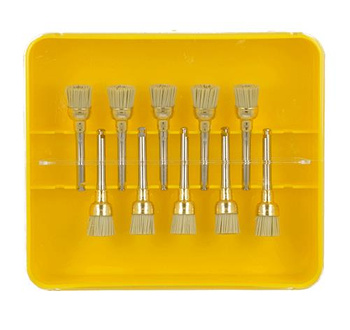 Gold occlusal brushes Stoddard without paste usage|autoclavab. up to 20x - cup (10 pcs.)