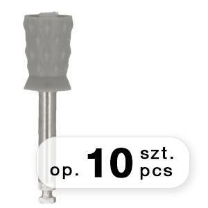 Dual-use cup prophy polisher and brush soft, gray (10 pcs.)