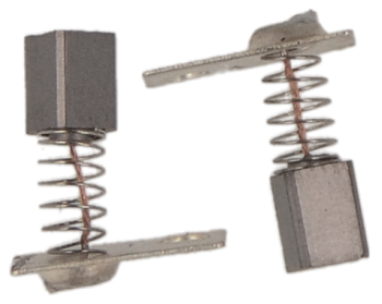 Carbon brushes for micromotor
