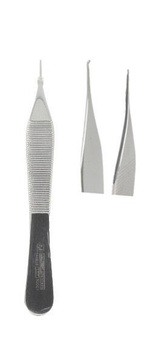Micro Adson type tweezers, extra fine 2:1 , fi. 1.5 mm, 12 cm