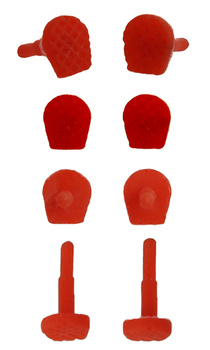 Rubber tips for crown placing forceps | pair