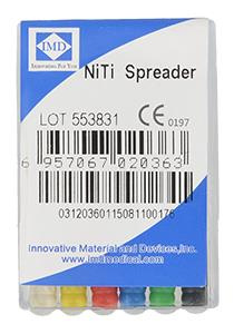 NiTi endo files (6 pcs box) length 25 mm Spreader 15-40