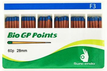 Gutta percha points Sure-Endo type ProTaper (60 pcs box) F3