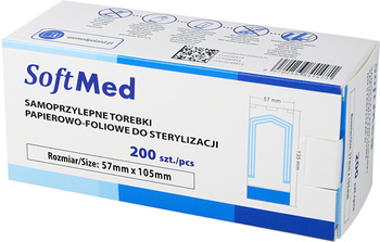 Sterilization pouches (200 pcs/box) 57mm x 105 mm - SoftMed