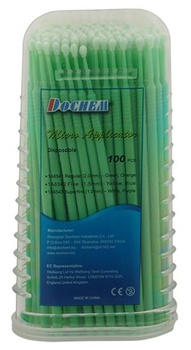 Mikroaplikatory pędzelki (op. 100 szt.) zielone 2,0mm