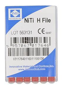NiTi endo files (6 pcs box) length 25 mm H-File 25