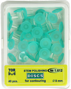 Stem discs (40 pcs box) 8 mm green medium - TOR VM