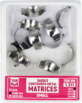 Matryce siodłowe (op. 12 szt.) małe (1) - 0,050 mm (1.311) - TOR VM