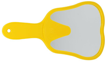 Teeth shape mirror yellow