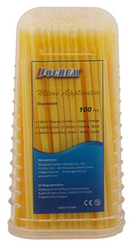 Microapplicator brushes (100 pcs box) yellow 1,5mm