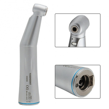 Coxo contra angle handpiece 1:1 with cooling and LED - CX235 C-1C, push button type