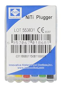 NiTi endo files (6 pcs box) length 25 mm Plugger 15-40