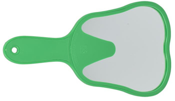 Teeth shape mirror green