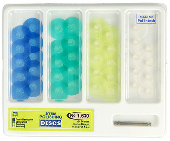 Stem discs assortment (40 pcs box) 14 mm
