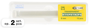 Transparent stopstrips 8 mm / 0,050 mm (12 pcs.) (1.440) (2 packages) - TOR VM