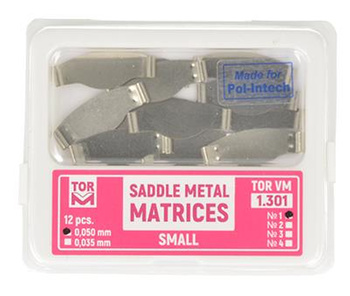 Saddle Metal Matrices flat 0,050 mm (12 pcs.) small (1.301) - TOR VM