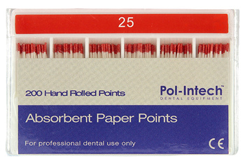 Absorbent paper points Pol-Intech (200 pcs box) - 2% 25
